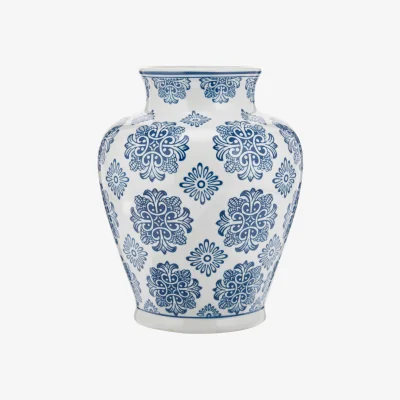 Westwing Decorative Porcelain Vase Lin, H 28 cm