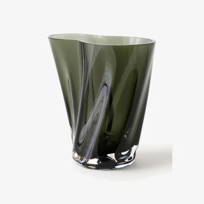 Westwing Mouth-Blown Glass Vase Aer, H 19 cm