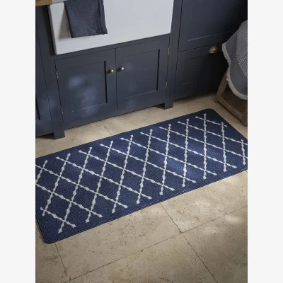 Cox and Cox French Blue Boot Room Runner