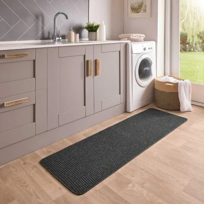 Dunelm Marvel Boucle Hi Low Textured Washable Runner