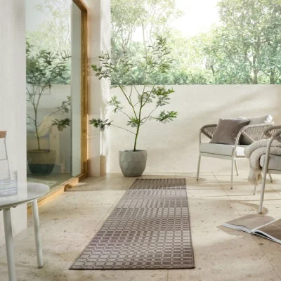 Dunelm Checkerboard Indoor Outdoor Runner