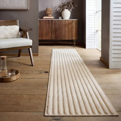 Dunelm Melora Striped Cord Runner