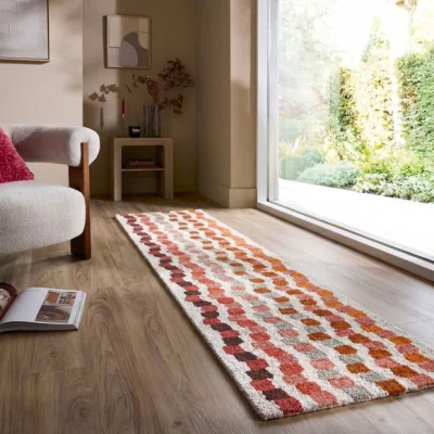 Dunelm Shift Geometric Wool Runner