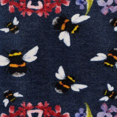 Dunelm Marvel Floral Bee Washable Mat