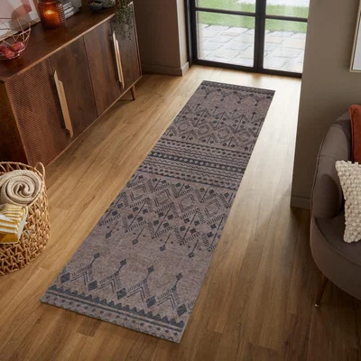 Dunelm Match Niko Jute Look Washable Runner Natural
