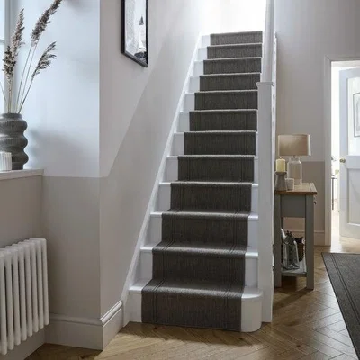 Dunelm Stripe Border Jute Stair Runner
