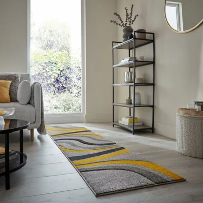 Dunelm Mirage Flow Abstract Swirl Runner