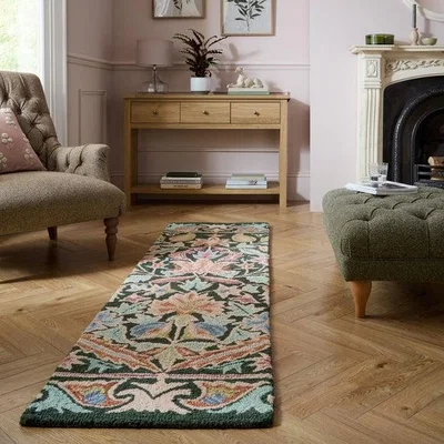 Dunelm Annalise Mid Century Floral Wool Runner