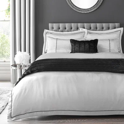 Dunelm Kris Black Faux Fur Runner Black