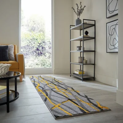 Dunelm Mirage Reeds Abstract wave Runner