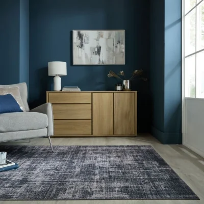 Dunelm Haze Abstract Washable Runner