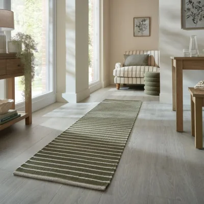 Dunelm Seb Striped Wool Runner