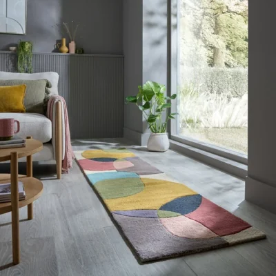 Dunelm Glow Wool Modern Runner