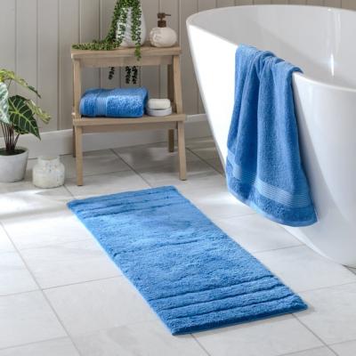 Dunelm Luxury Cotton Textured Stripe Bath Runner