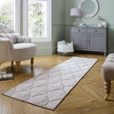 Dunelm Elm Leaf Indoor Outdoor Runner