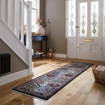 Dunelm Esin Traditional Runner Blue
