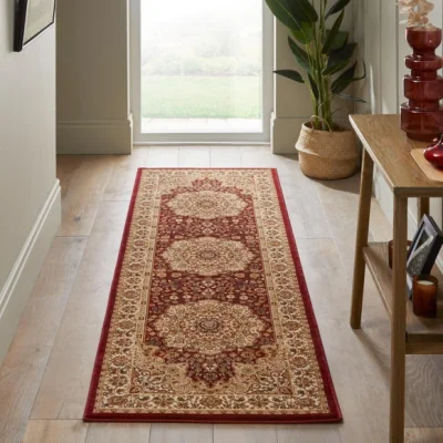 Dunelm Concept Looms Grand Heritage Plush Medallion Runner