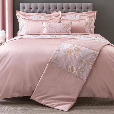 Dunelm Elene Pink Floral Sequin Runner Pink