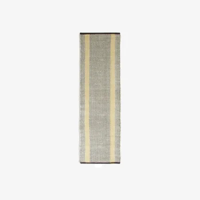 Habitat Habitat Striped Flatweave Wool Runner - Grey  - 75x250cm
