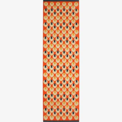 Habitat Habitat Octo Flatweave Cotton Runner - Orange - 75x250cm