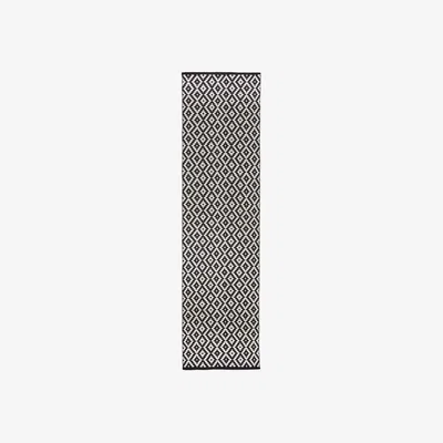 Homebase Wren Geometric Runner - Black - 60x230cm