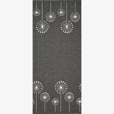 Homebase Geneva Washable Runner - Lead & Sugar - 67x180cm