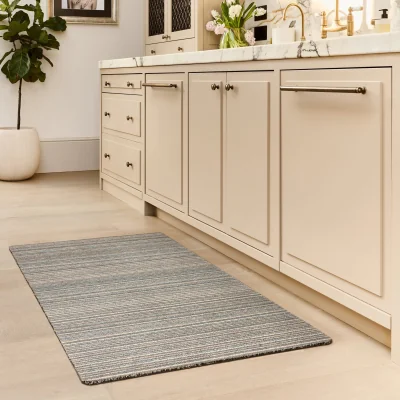 Hug Rug Candy Sand Stripe Washable Runner
