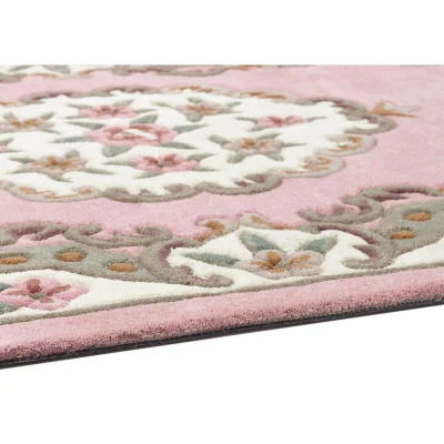 Hug Rug Shensi Aubusson Runner in Pink