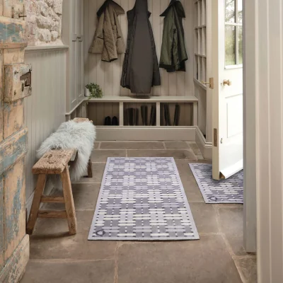 Hug Rug Soft Weave Grey Washable Runner