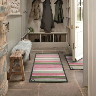 Hug Rug Country Rose Stripe Washable Runner
