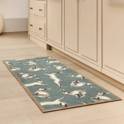 Hug Rug Farmhouse Hares Washable Runner