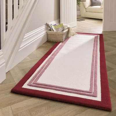 Hug Rug Piper Runner Raspberry