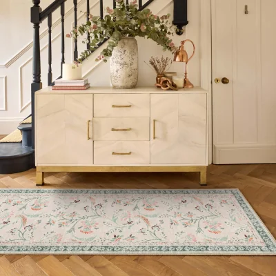 Hug Rug English Floral Eco-Washable Runner