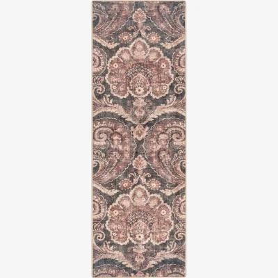 Hug Rug Paisley Tapestry Smoke Eco-Washable Runner