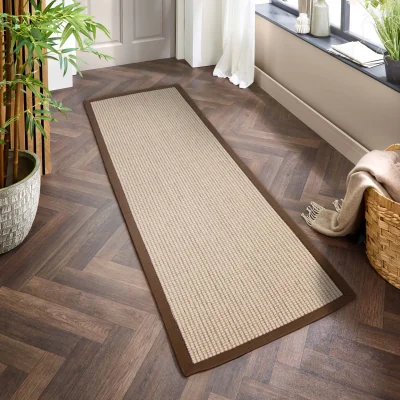 Hug Rug Sisal Boucle Mocha Runner
