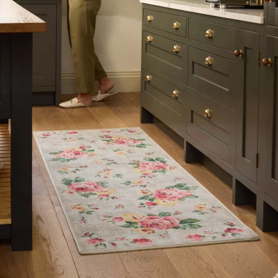 Hug Rug Vintage Rose Natural Eco-Washable Runner