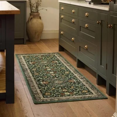 Hug Rug Country Paisley Green Eco-Washable Runner