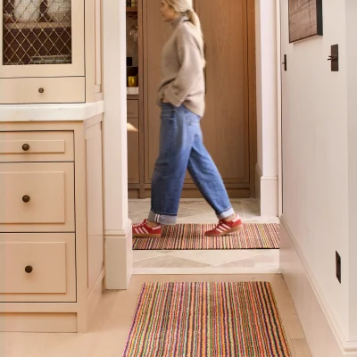 Hug Rug Candy Bright Stripe Washable Runner
