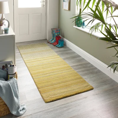 Hug Rug Fine Stripes Runner Ochre