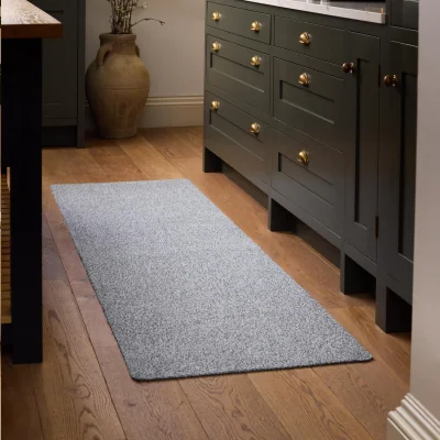 Hug Rug Plain Fleck - Soft Silver Runner