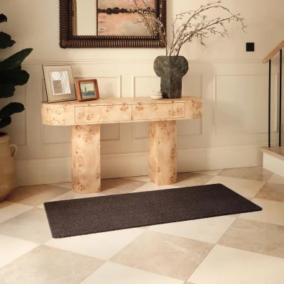 Hug Rug Sense Clove Brown Washable Runner