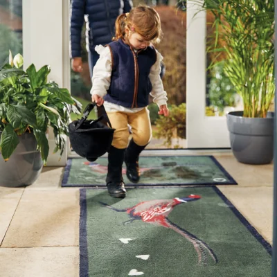 Hug Rug Pheasant Green 2 Washable Runner