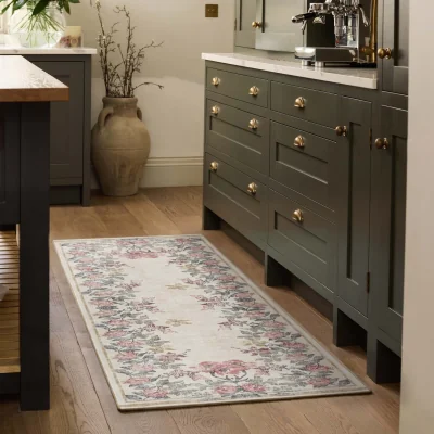 Hug Rug Botanical Border Eco-Washable Runner