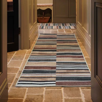 Hug Rug Savanna Stripe Natural Eco-Washable Runner