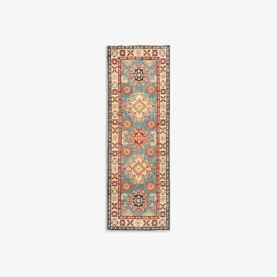 John Lewis Gooch Oriental Kazak Runner Rug, Blue, L186 x W63 cm