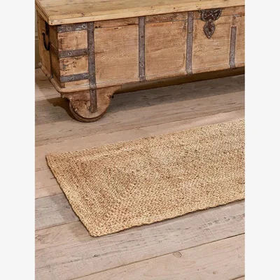 John Lewis Nkuku Braided Hemp Floor Runner, L200 x W66 cm, Natural