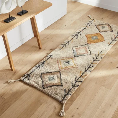 La Redoute Mirjana Berber Style Hand Woven Wool Runner