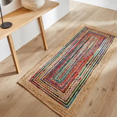 La Redoute Jaco Colourful Jute & Recycled Cotton Runner