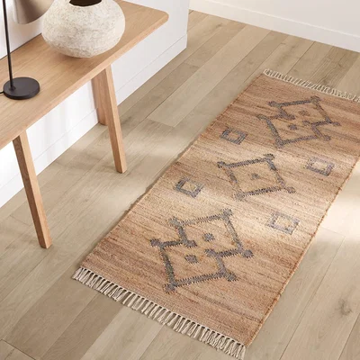 La Redoute Panaji Fringed Hand Woven Jute Runner