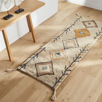 La Redoute Mirjana Berber Style Hand Woven Wool Runner